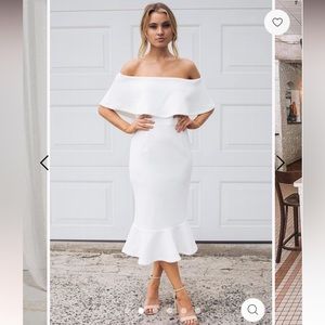 Esther and Company White Kirby Dress